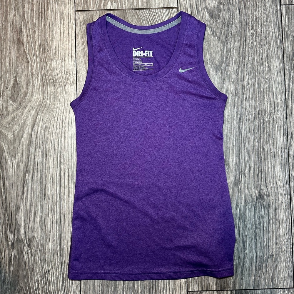 Purple Nike Dri Fit Tank Top